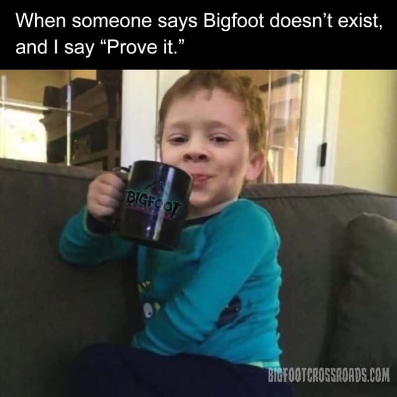 bigfoot meme, bigfoot memes, sasquatch memes, bigfoot jokes, bigfoot sighting memes, bigfoot laughs