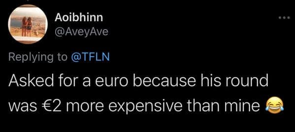 Friend asks for €1 due to round imbalance