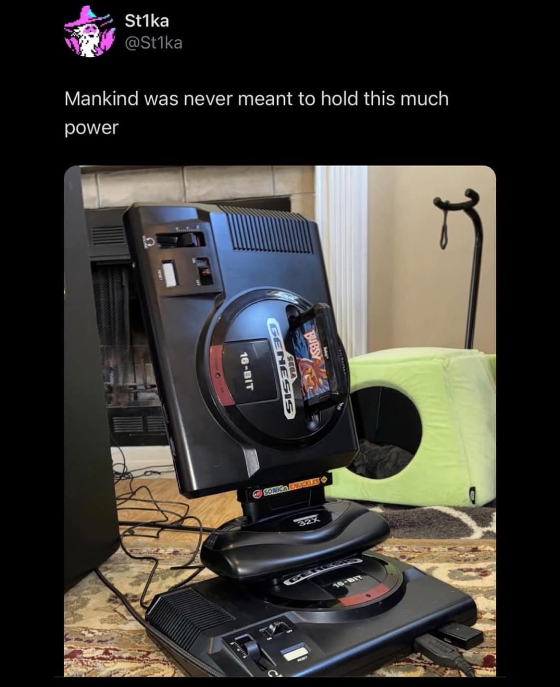 St1ka @St1ka Mankind was never meant to hold this much power BUBSY 16-BIT 32