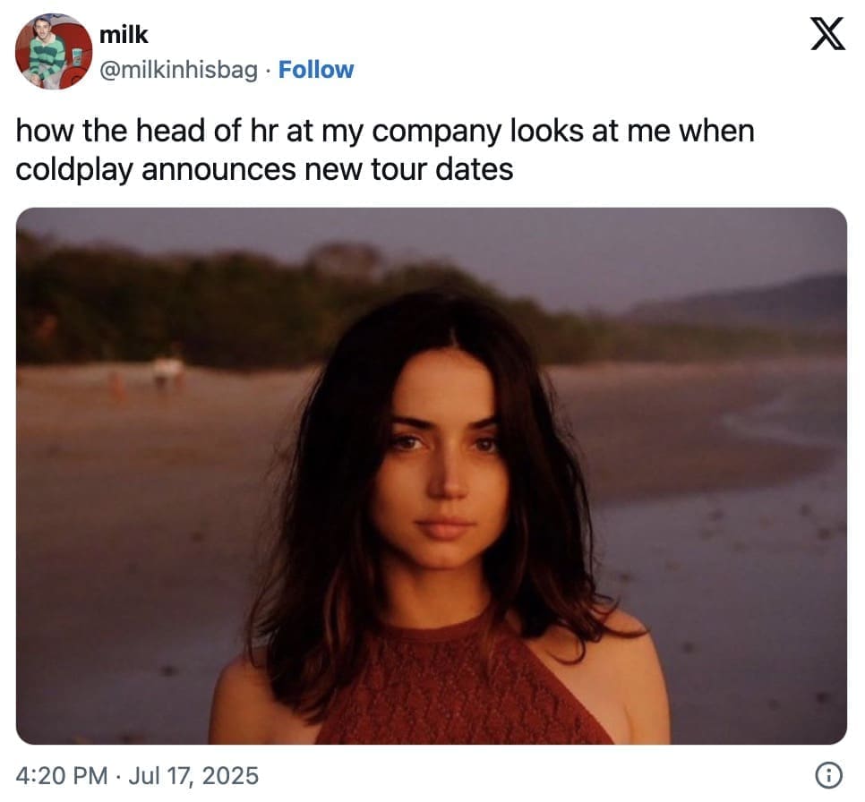 coldplay cheating couple memes, coldplay concert memes, cheating couple memes, affair memes, relationship scandal memes, concert memes, live music memes, stadium show memes, jumbotron memes, viral concert clip memes, big screen memes , coldplay concert, coldplay memes