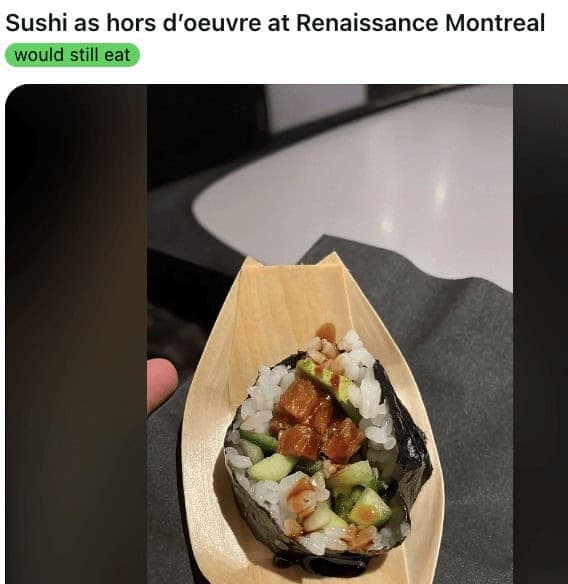 cursed sushi, cursed food, sushi memes, sushi fails, sushi combinations, funny sushi pictures, sushi humor, bizarre sushi, sushi lovers, sushi nightmares, sushi creations, sushi rolls, sushi pizza, sushi burgers, sushi tacos, meme dump, hilarious memes, food crimes, sushi disasters