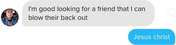 Blunt Tinder message about friendship with unexpected twist and stunned reply