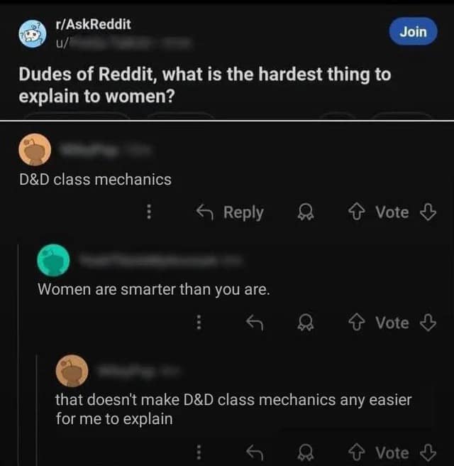 D&D memes Reddit class mechanics hardest to explain