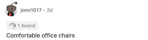 Comfortable office chairs