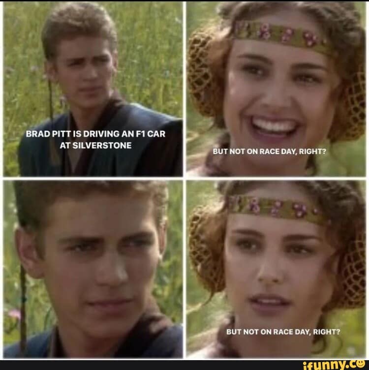 f1 memes, formula 1 memes, racing memes, motorsport memes, funny F1 jokes, grand prix memes, British GP memes, podium memes, Nico Hulkenberg memes, Max Verstappen memes, Brad Pitt racing memes, pit stop memes, grid memes, race day jokes, circuit humor, qualifying memes, tyre memes, DRS memes, paddock memes, championship memes, f1 movie memes