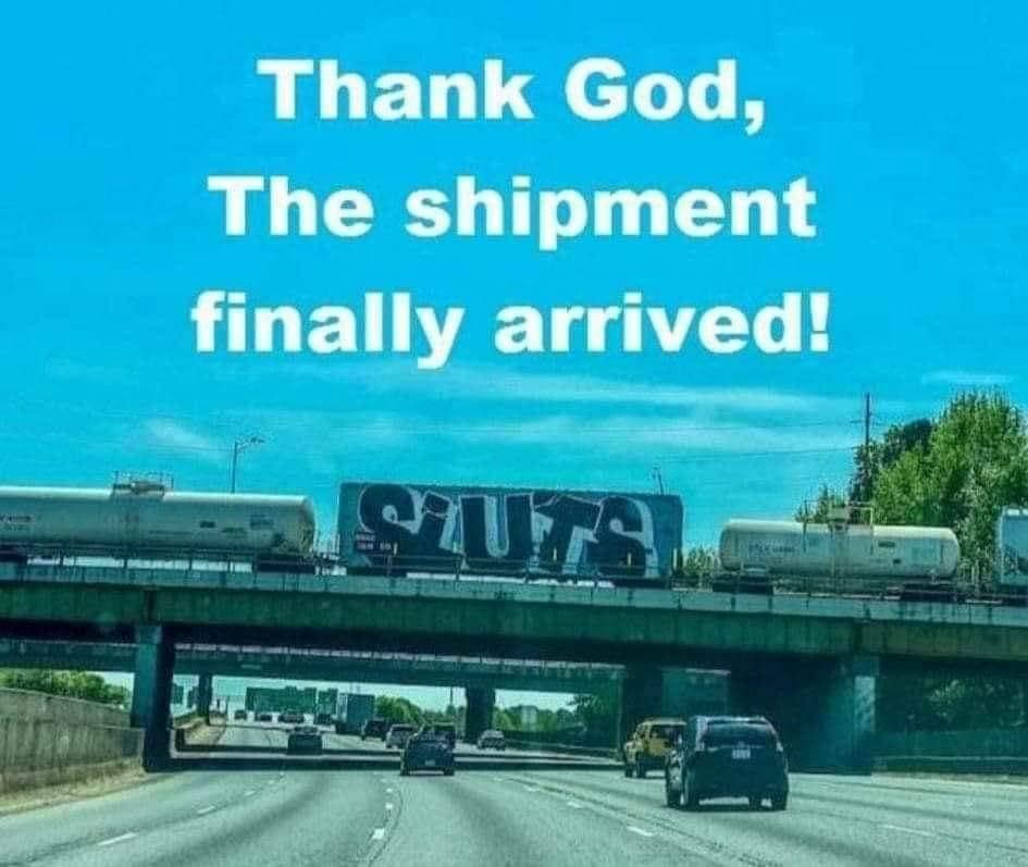 Thank God, The shipment finally arrived!