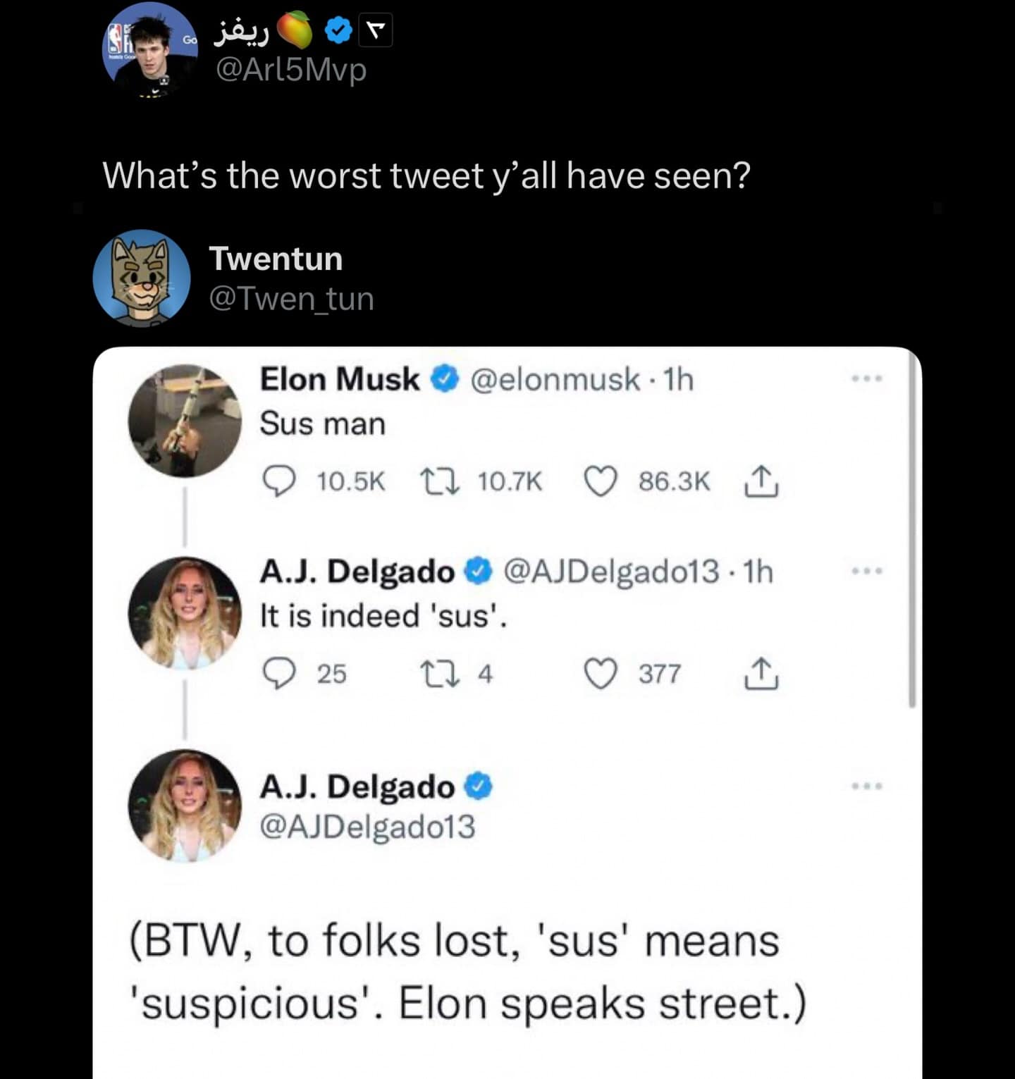 What's the worst tweet y'all have seen?