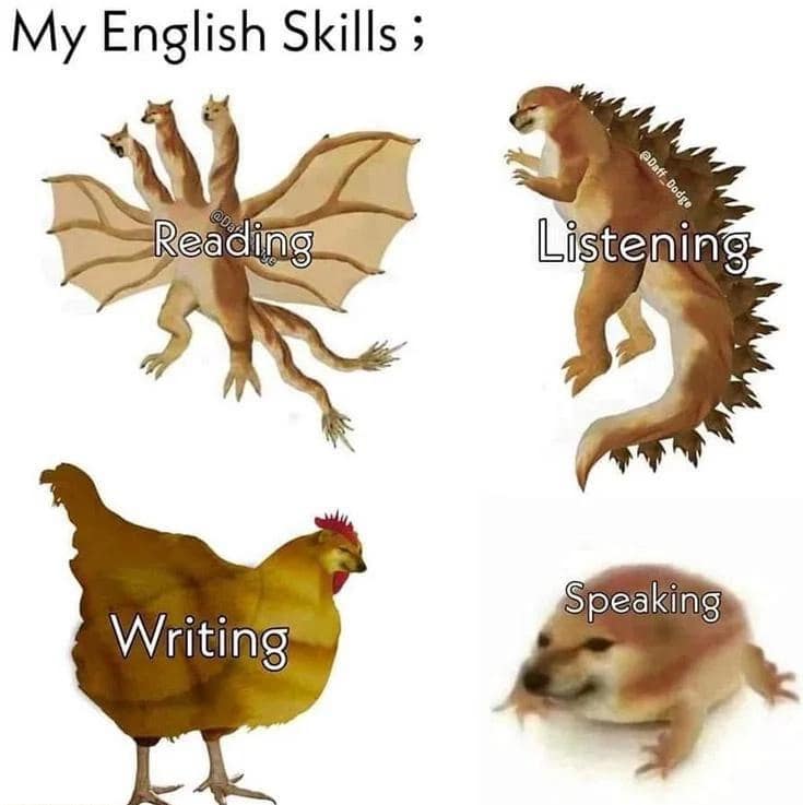My English Skills ; Reading Listening Speaking Writing