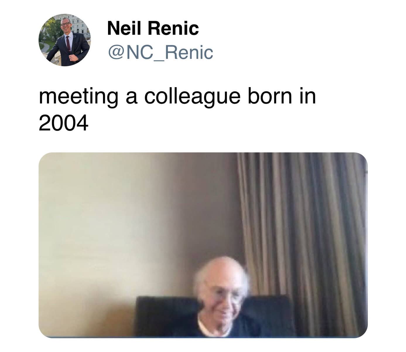 meeting a colleague born in 2004