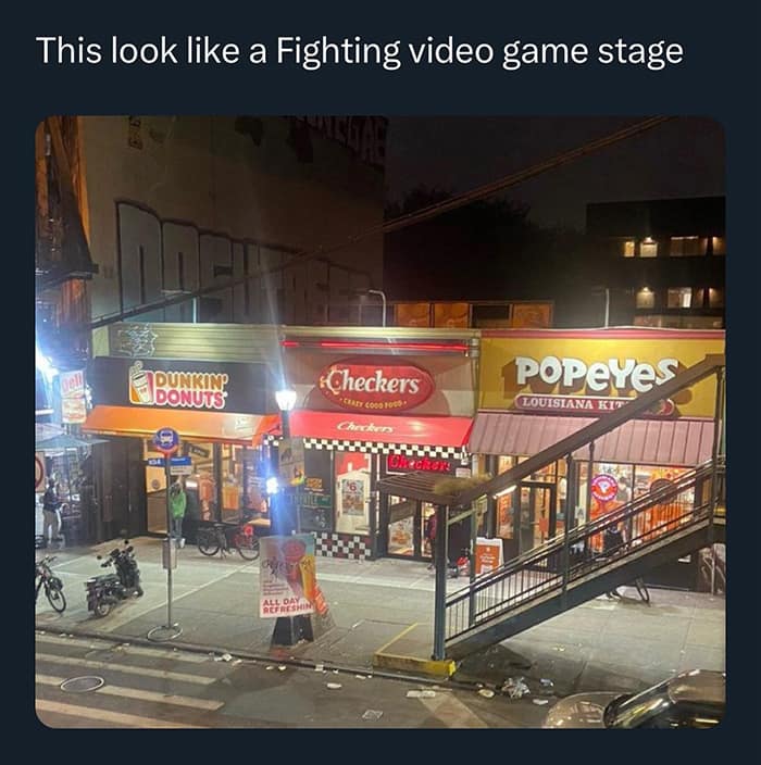 This look like a Fighting video game stage