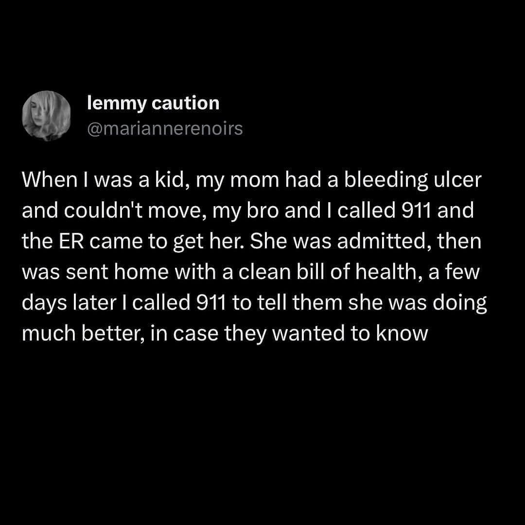 Childhood 911 call update about mom’s health after a hospital visit