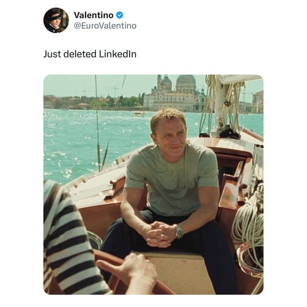 Just deleted Linkedin