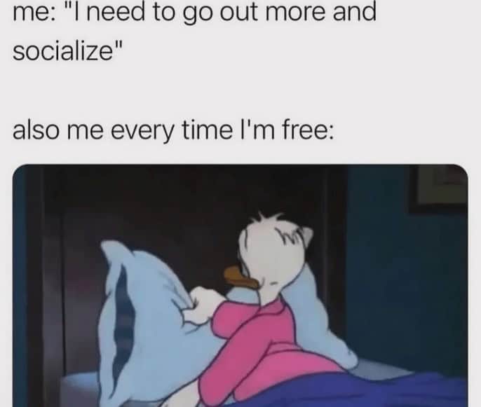 introvert memes, social anxiety memes, relatable memes, quiet humor, group chat memes, shy memes, awkward memes, social battery memes, homebody jokes, meme therapy, anxiety jokes, funny memes, mental health memes, alone time memes, pajama memes, introvert jokes, cancelled plans memes, WiFi memes, weekend memes