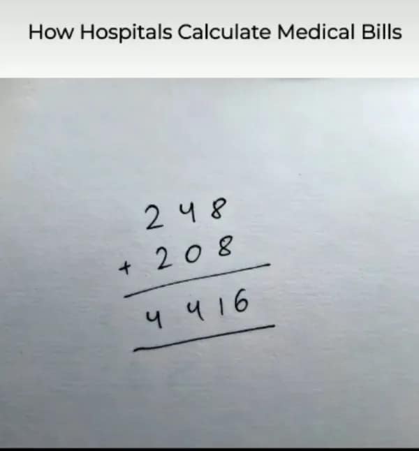 How Hospitals Calculate Medical Bills 248 + 208 4 4 / 6