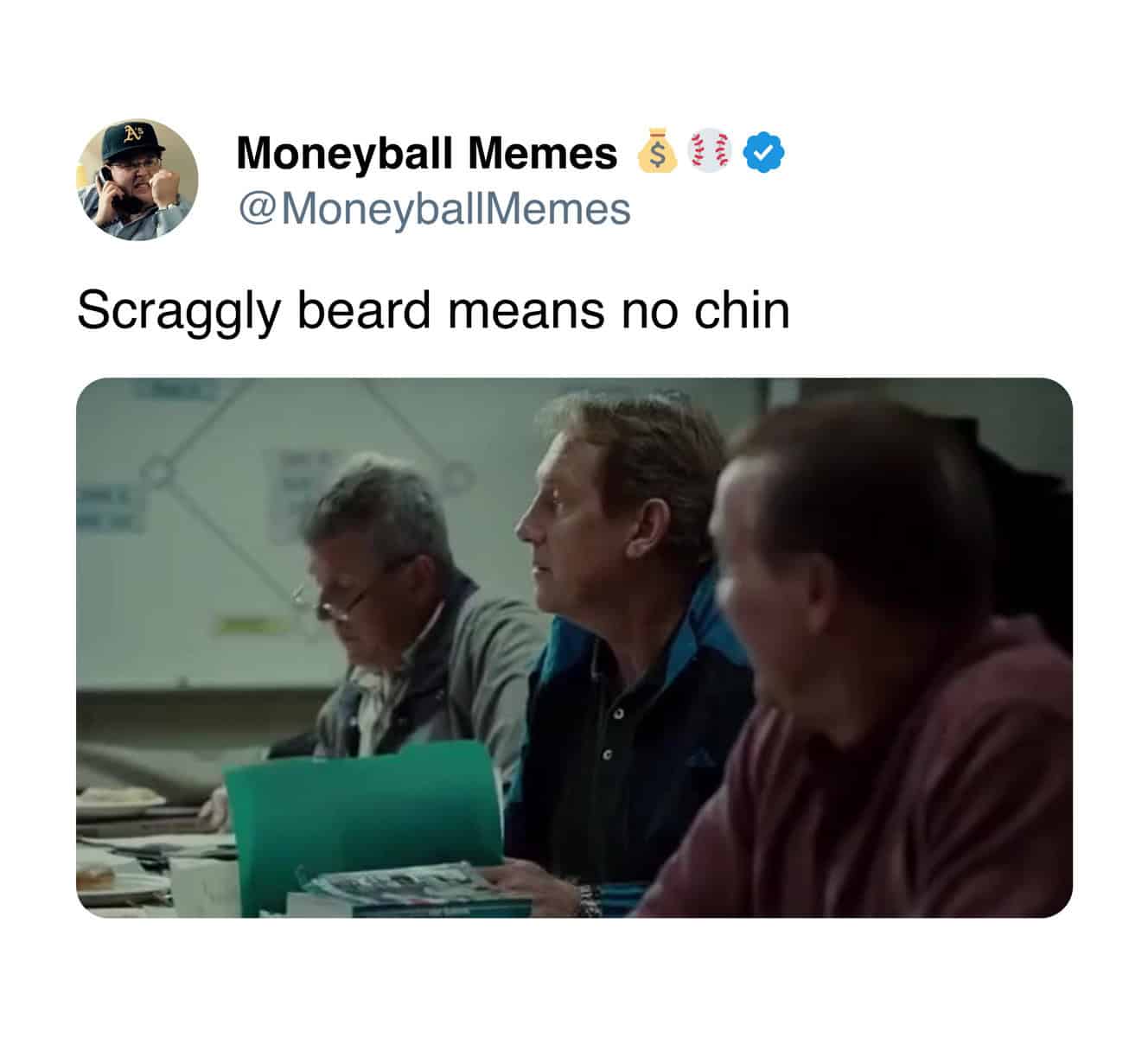 moneyball meme, moneyball memes, baseball memes, Brad Pitt memes, sabermetrics, analytics memes, sports memes, baseball stats, Jonah Hill memes, viral memes, funny baseball memes, group chat memes, baseball jokes, trending memes, stats memes, movie quotes, MLB memes, meme gallery, sports stats, team memes