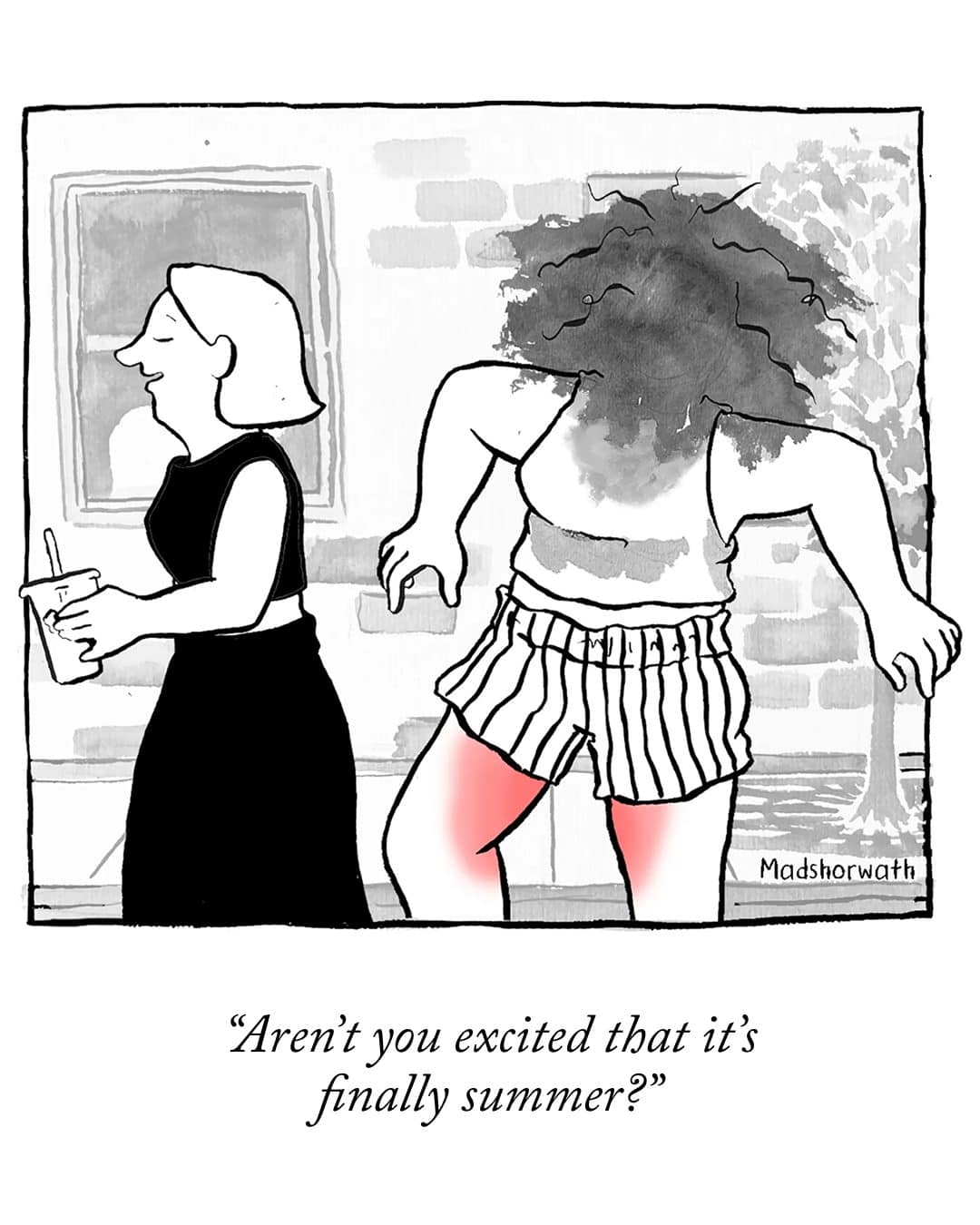 "Aren't you excited that it's finally summer?"