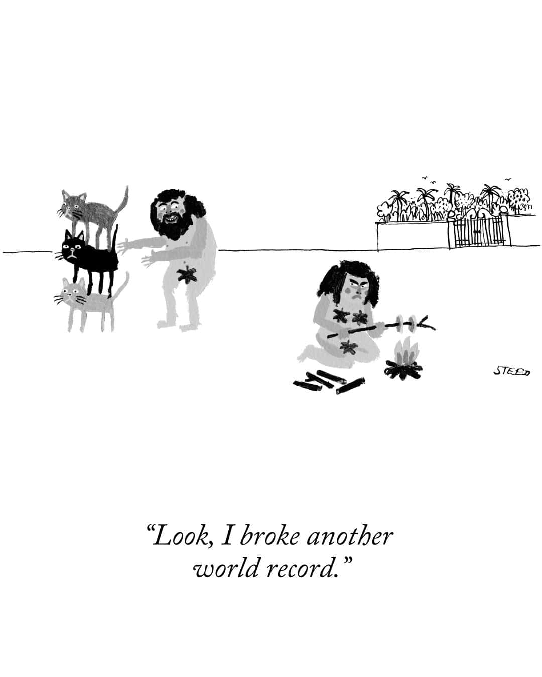 "Look, I broke another world record."