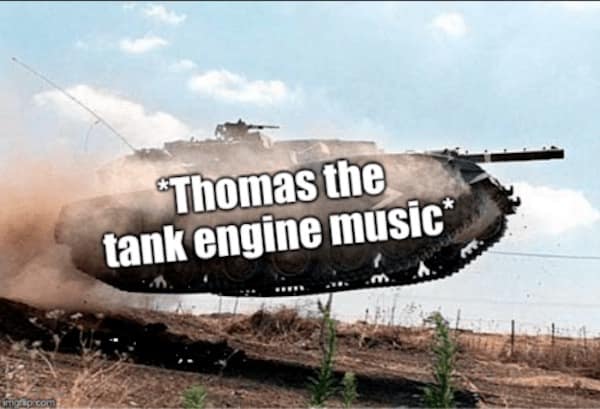 *Thomas the tank engine music"