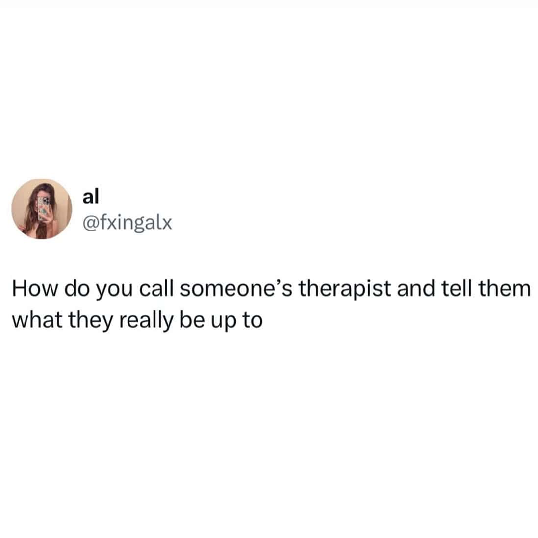 therapy memes, funny tweets about therapy, self-care memes, coping memes, group chat memes, funny tweets, therapy jokes, mental health jokes, trending memes, relatable memes, oversharing memes, therapist jokes, medication memes, viral posts, emotional health, therapy session memes, meme gallery, brain memes, stress memes