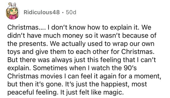 Heartfelt memory of Christmas from a simpler, more magical time