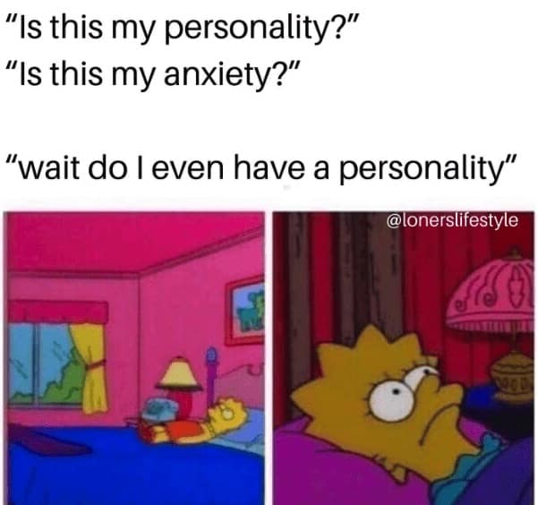 Two panels of Lisa Simpson in bed then staring wide-eyed.