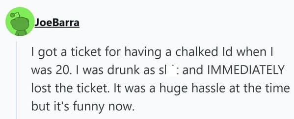 A young man gets a ticket for a fake ID and immediately loses it, making an already embarrassing moment even worse.