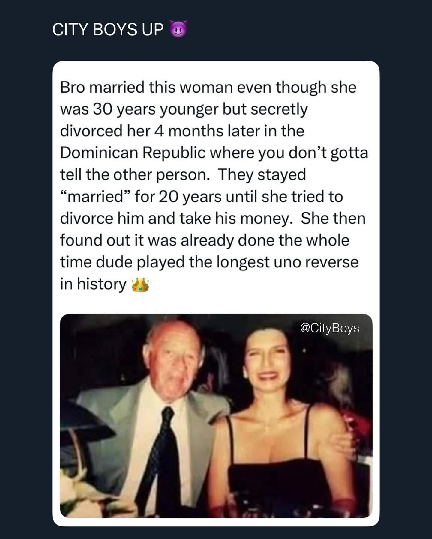 Story of man secretly divorcing wife in Dominican Republic