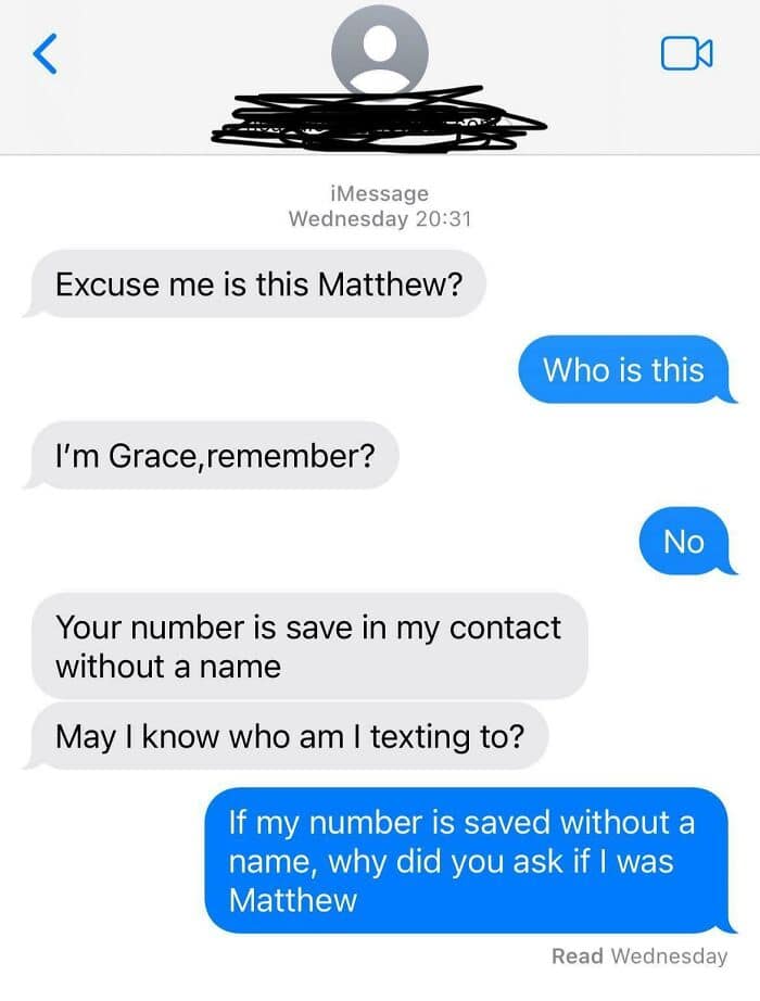 A clever reply to a scammer that points out the huge logical flaw in their script.