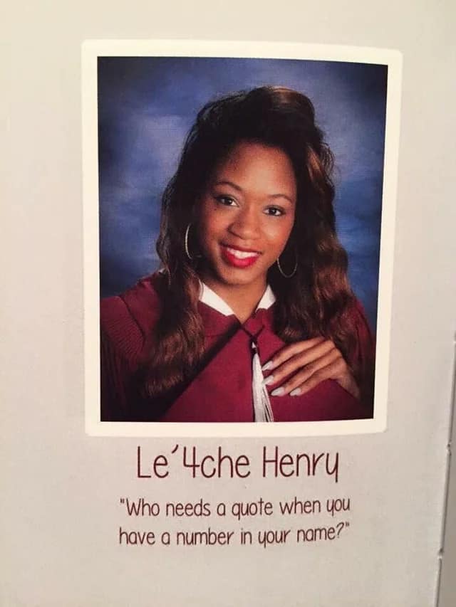 A student's funny yearbook quote playing on the word "female" to joke about getting bad grades.