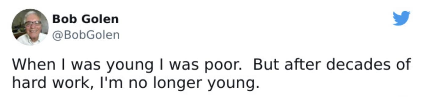 A dark humor tweet about millennial work life balance and the cost of hard work.