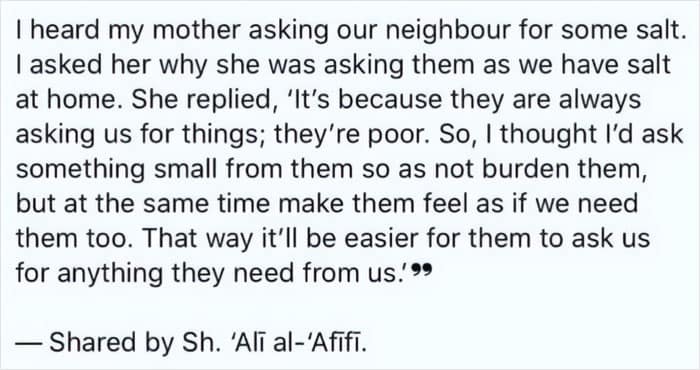 A short, positive post about a clever act of kindness to help a neighbor in need.