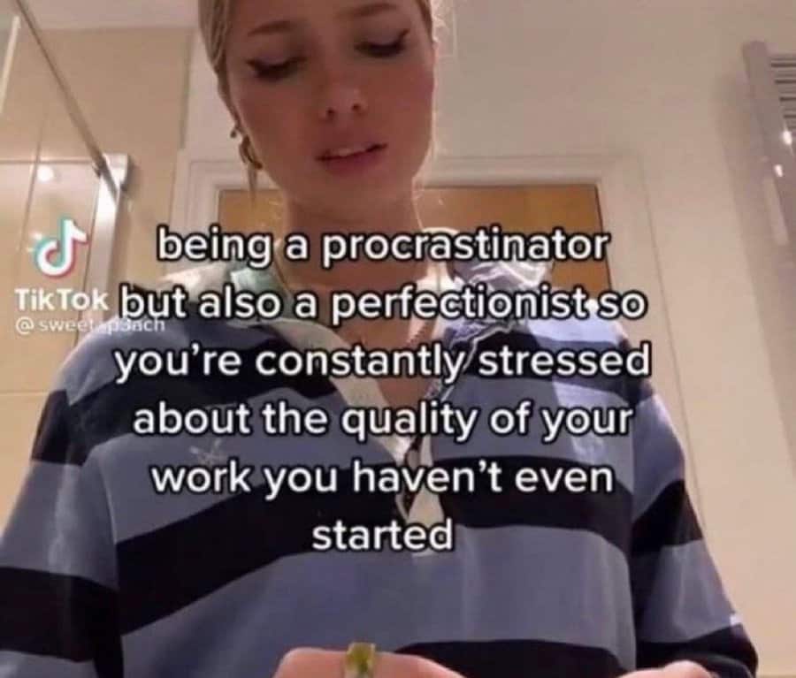 Woman chopping vegetables with stressed facial expression
