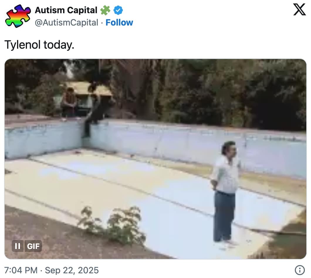 A Trump Tylenol meme using the "Pablo Escobar waiting" format to represent the pain reliever.