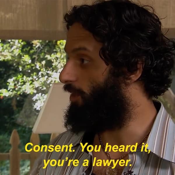 A funny Rafi quote where he demonstrates his complete and utter misunderstanding of the legal concept of consent.
