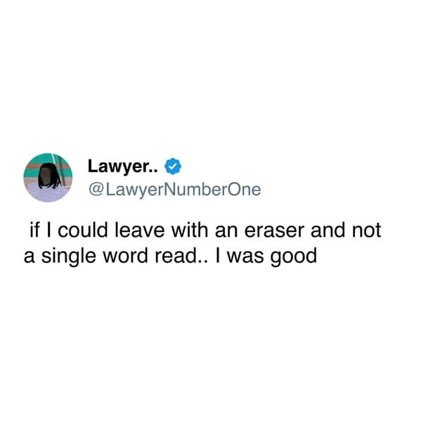 A funny book fair meme tweet about being happy to leave the book fair with just a cool eraser.