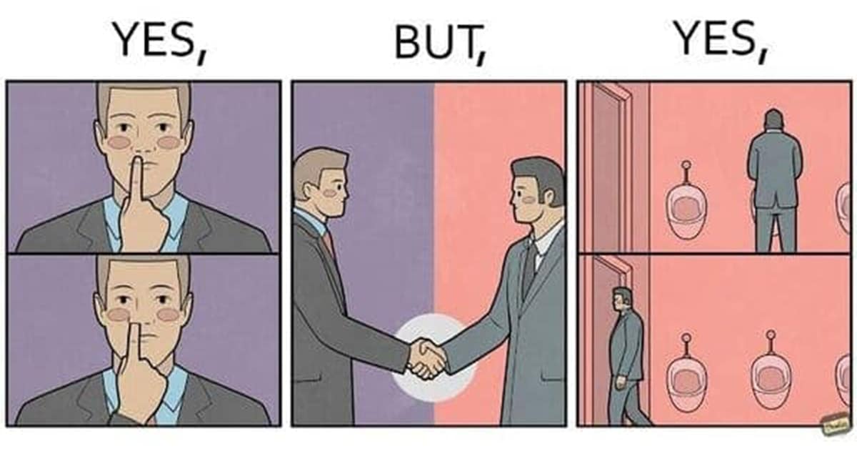 A collection of the best "Yes, But" comics, a funny comic strip series that finds the hidden irony in everyday life.