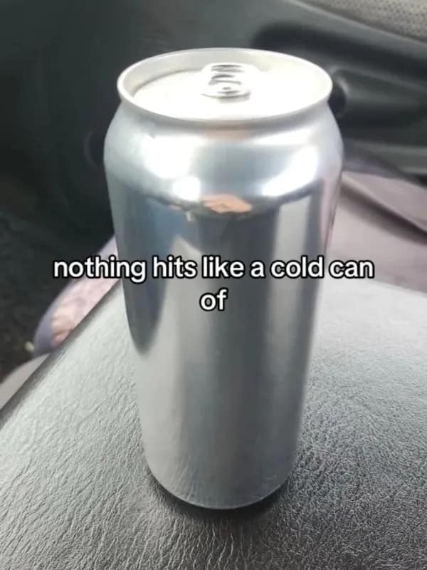 A funny meme about the simple, satisfying feeling of cracking open a cold, generic can of soda.