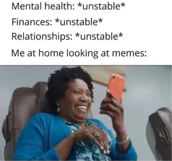 A relatable home meme about the absolute terror of a poster suddenly falling off your wall in the middle of the night.