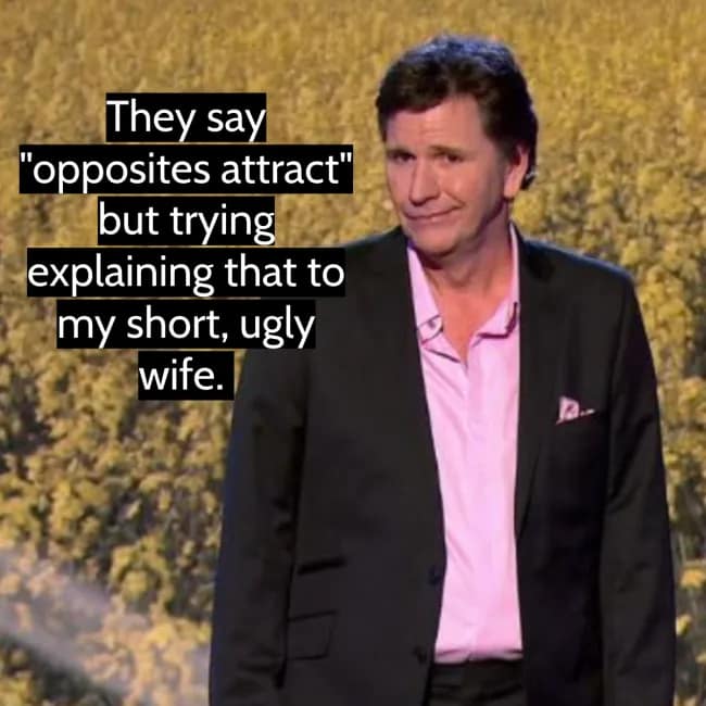 A Stewart Francis joke about naming his daughter Passive Aggressive Psycho after his mom.