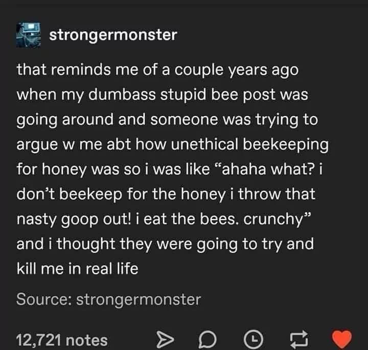 A classic meme of a funny Tumblr post about dealing with an internet argument in a chaotic way.