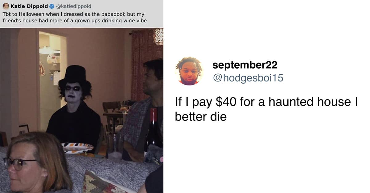 A collection of the best and most funny halloween tweets to get you in the spooky season spirit.