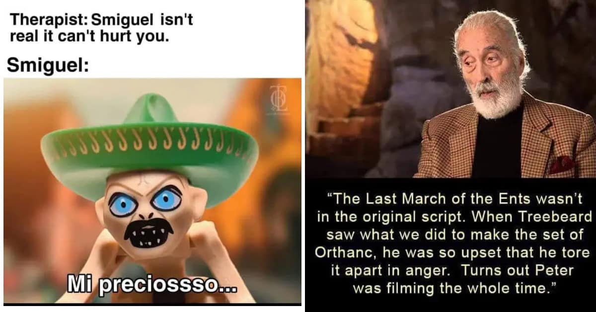 A gallery of the funniest and most clever Lord of the Rings memes for fans of the epic fantasy series.