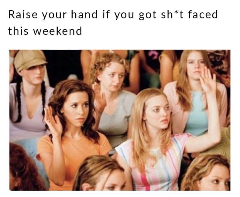 A funny work-themed Mean Girls meme using Regina George's "Why are you so obsessed with me?" as a response to a boss.