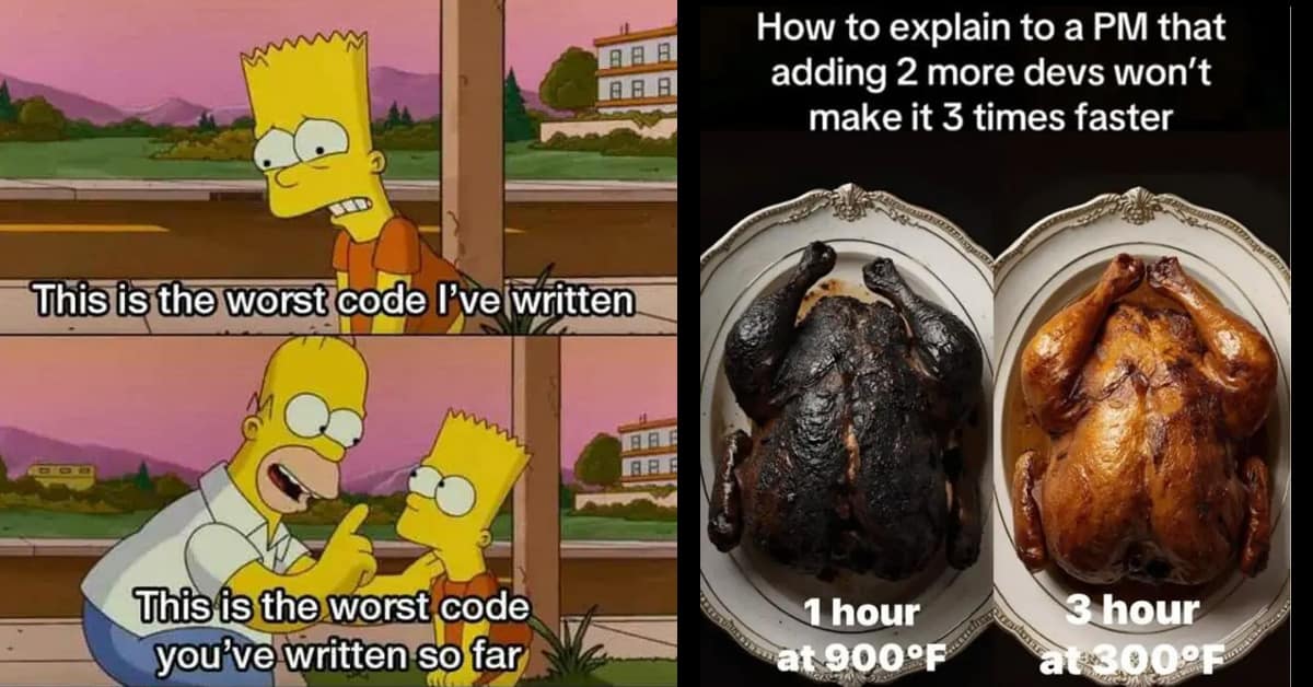A collection of the funniest and most relatable programmer memes for developers and coders.