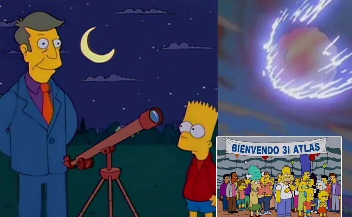 Simpsons 3I ATLAS meme showing Principal Skinner welcoming the mysterious celestial object