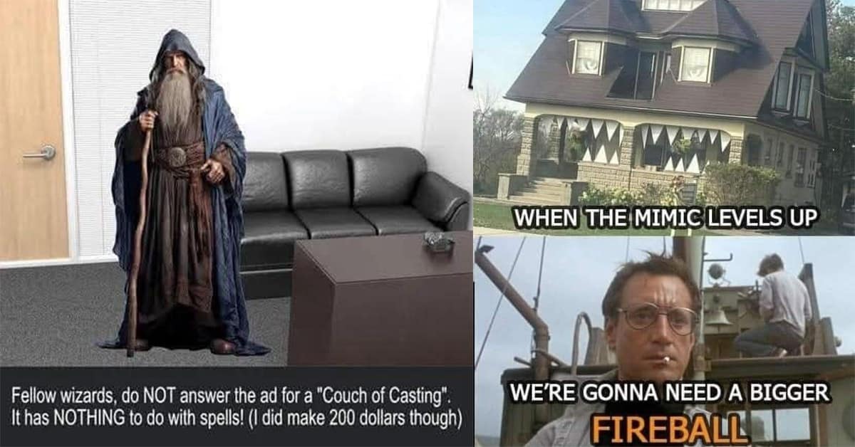 A gallery of the best dnd memes, featuring hilarious Dungeons and Dragons memes for players and DMs.