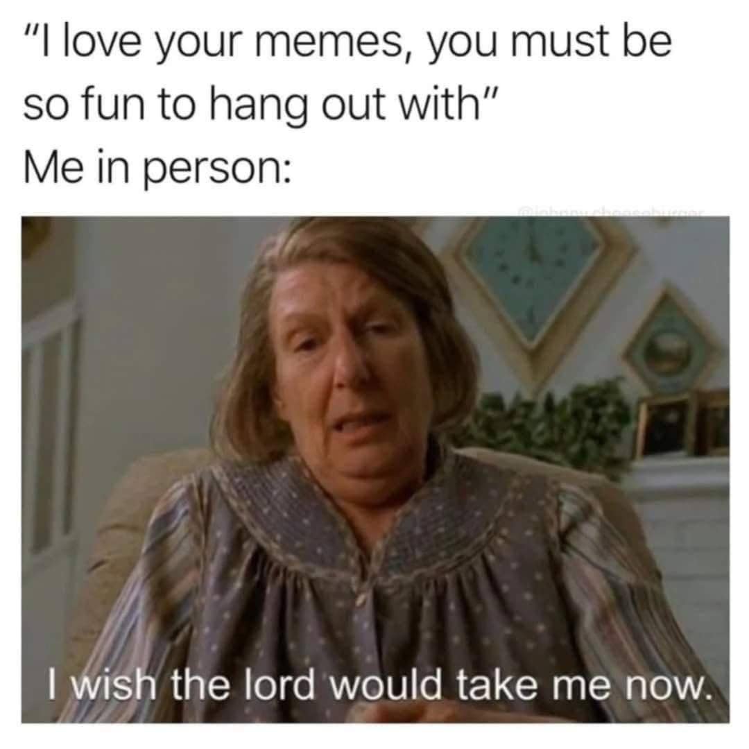 Livia Soprano meme saying I wish the lord would take me now about internet persona.