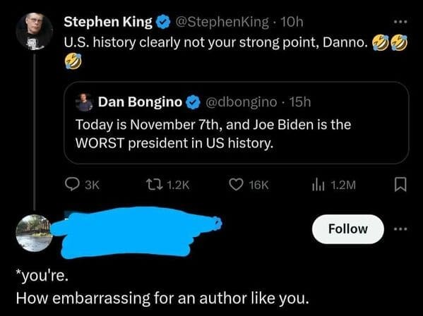 Tweet claiming Europe is the stupidest country in the world followed by a correction.