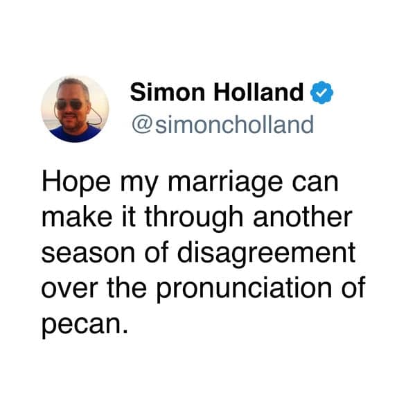 A marriage meme tweet about a husband asking "what's for dinner?" while the wife is still working.