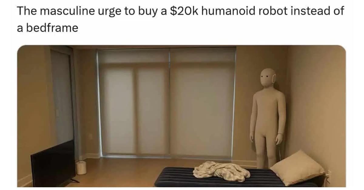 A gallery of the best neo robot memes about the new 20k home robot that is going viral.